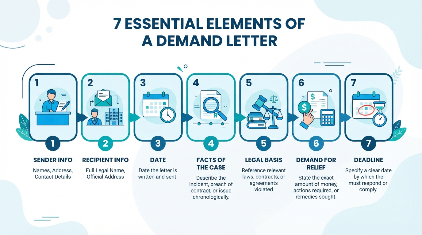 Seven essential elements of a demand letter for money owed