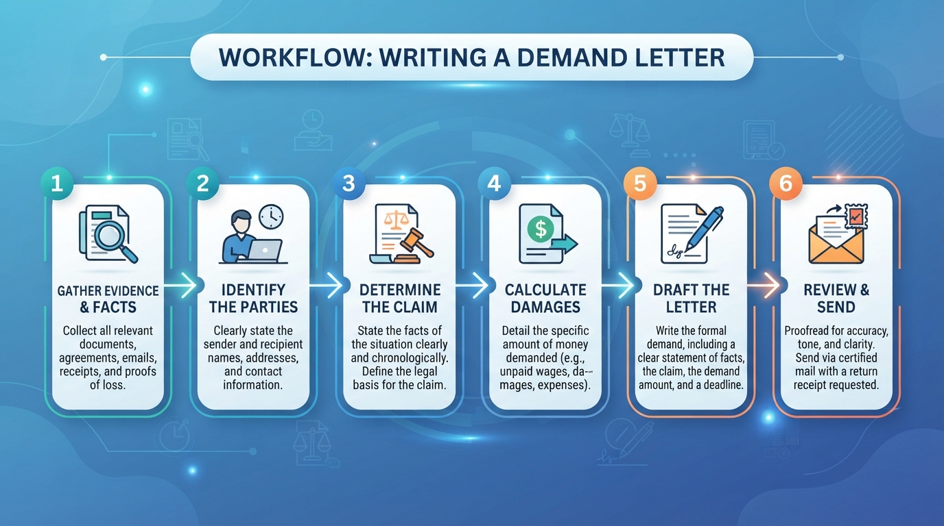 Six steps to write a demand letter guide